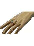 Кольцо Винтаж изделия Изумруд Оригинальное винтажное розовое золото 14 карат vrc157r
